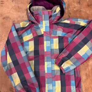 The North Face Kids Vibrant Plaid Raincoat